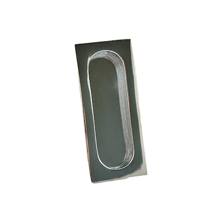 Ives Commercial Solid Brass Rectangular Flush Pull Bright Chrome Finish 222B26